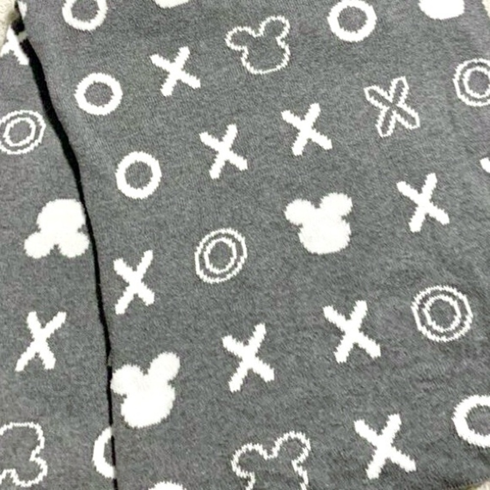 🆕 NWT Chic Love XO Ethan Allen White & Gray Knit Throw Blanket, 30’’x 40’’ (New)